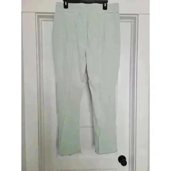 Peace Love World Womens Mint Green Slit Flared Pants Flat Front Pull-On Size M - Picture 5 of 6